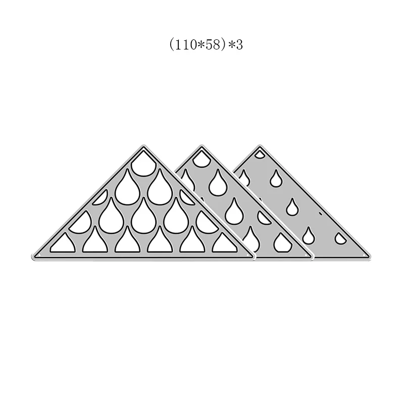 

2021 New DIY Layering Water Droplets Flag Frame Metal Cutting Dies for Scrapbooking Paper Craft and Card Making Diary Embossing