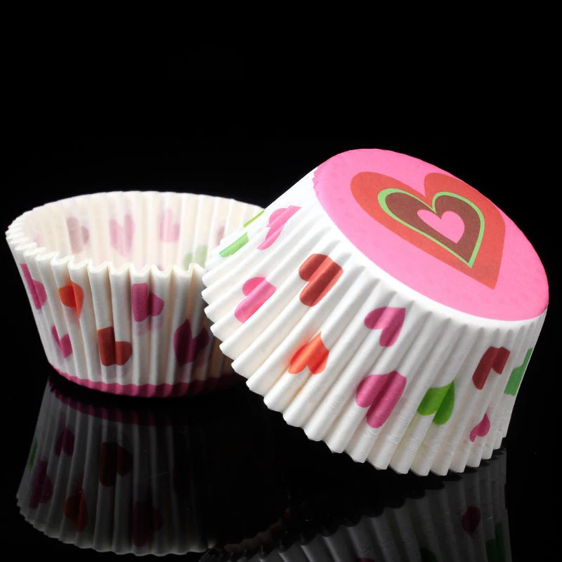 100pcs One set B1 100 шт./компл. торт Топпер DIY Бумажные Формочки для кекса День Рождения вечерние свадебные Семейные сборные изготовление кексов принадлежности для украшения торта инструменты - Цвет: 100pcs One set B1