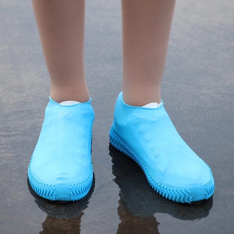 

rain shoe cover colorful women's Men's rain shoe Thickened antiskid wear-resistant men's rain shoe cover