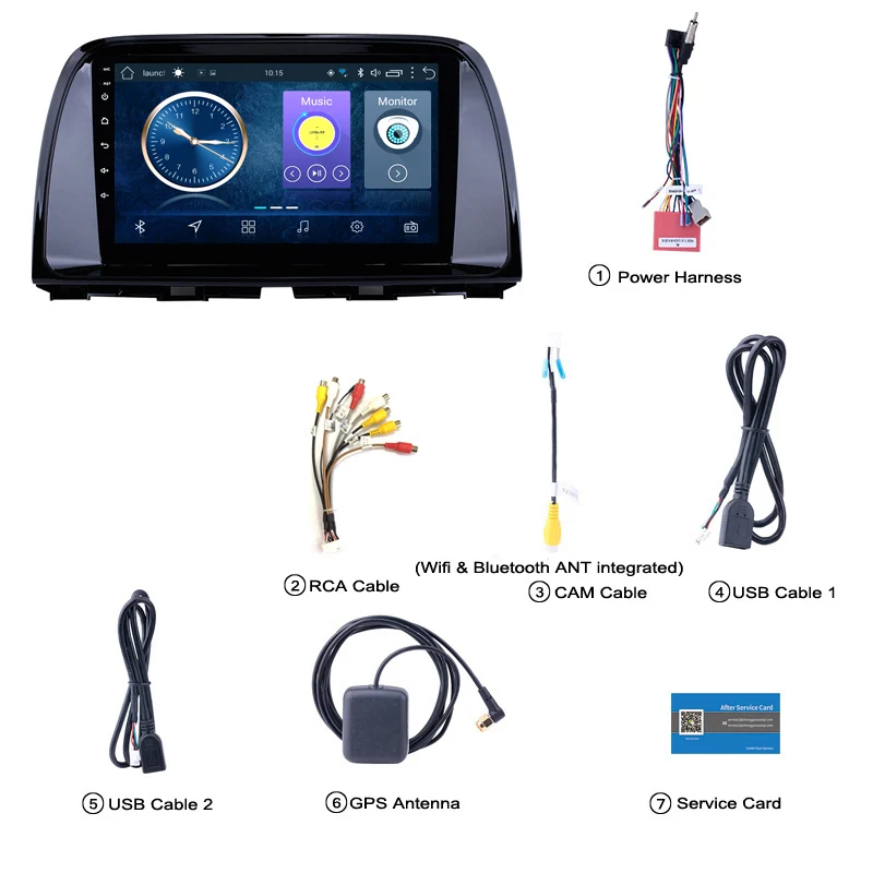 Автомобильный dvd плеер wanqi 8 1 для Mazda CX5 CX 5 2013 2016 радио мультимедийный стерео gps