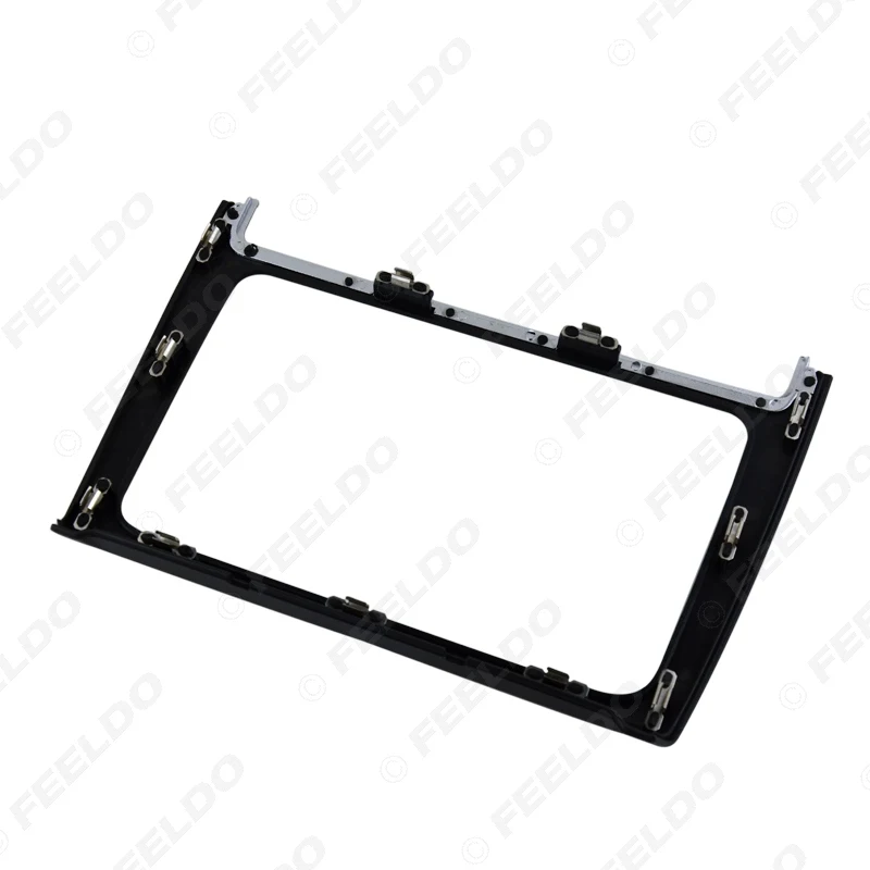FEELDO 2DIN черная Автомобильная сменная DVD рамка панель Dash Kit Fascia Radio frame Audio Frame для VW POLO