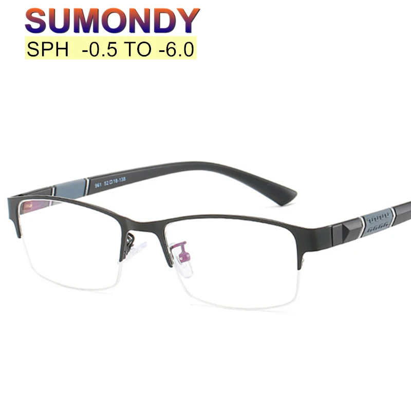 Очки для близорукости мужчин и женщин высококлассные Полуободковые Рецептурные
