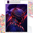 Алмазная живопись Marvel Черная пантера искусство мультфильм Фэнтези супергерой 5D DIY Вышивка мозаика полная квадратная круглая украшение для дома