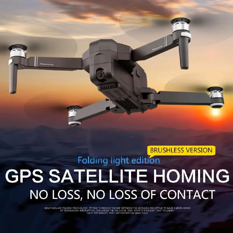 Мини Дрон Wifi Fpv с 4k 1080p Камера 3 осевому гидростабилизатору Gps Rtf Радиоуправляемый