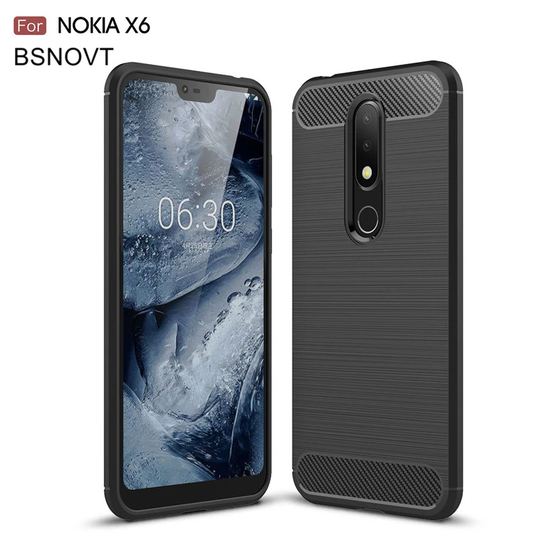 Для Nokia 6 1 Plus чехол TA 1099 противоударный силиконовый для телефона X6 2018 BSNOVT|Бамперы| |