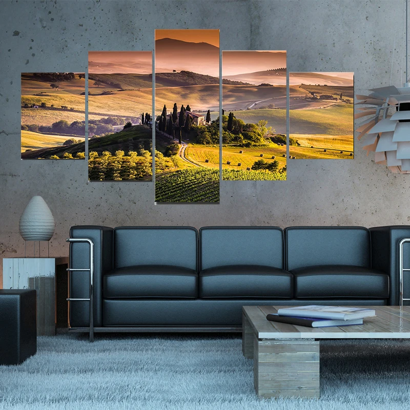 HD печатает фотографии 5 шт. Тоскана Италия картины на холсте с изображением