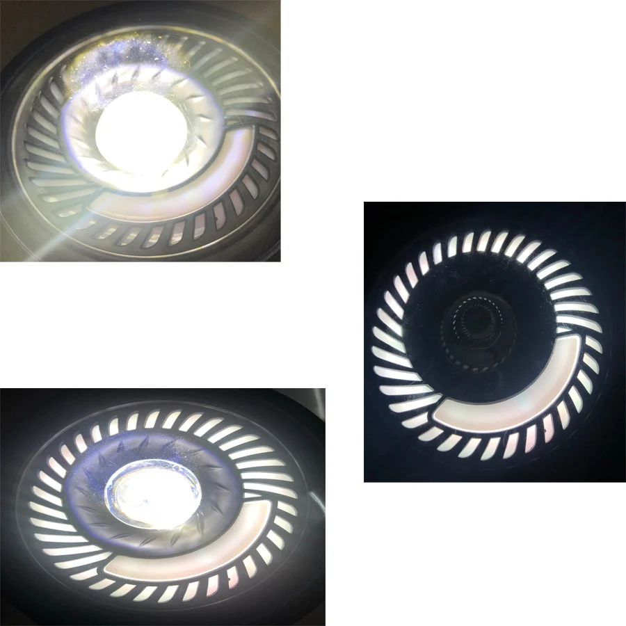 Универсальная алюминиевая мотоциклетная фара с белым светодиодным ангельским