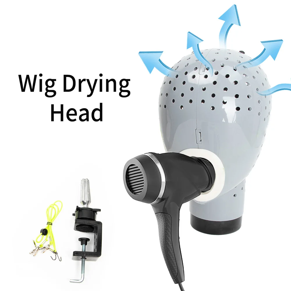 wig dryer head Hair dryer wig stand tripod with dryer wig blow dryer head maniquin head wig dryer hair dryer wig head