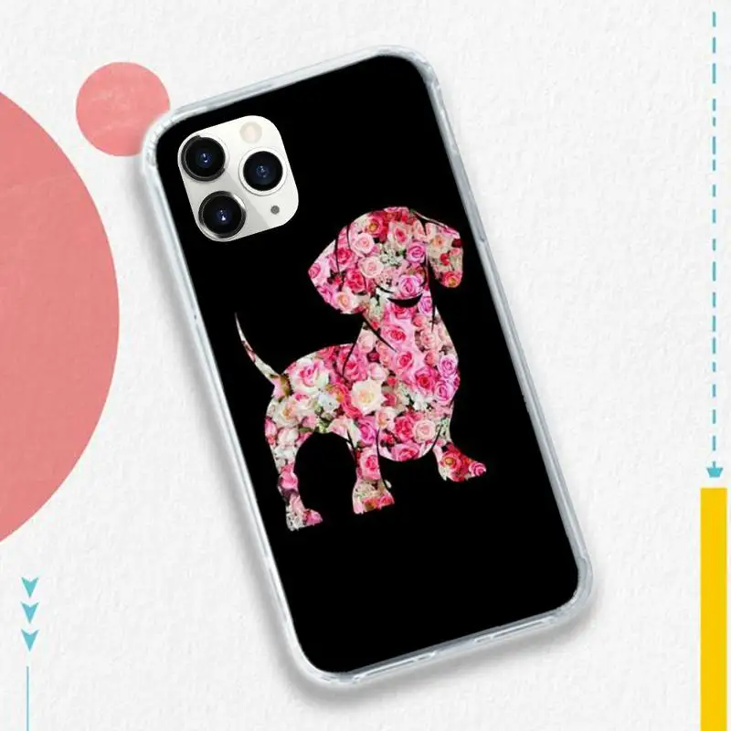 

Dachshund Silhouette color Dog luxury Phone Case cover for iPhone 11 12 pro XS MAX 8 7 6 6S Plus X 5S SE 2020 XR