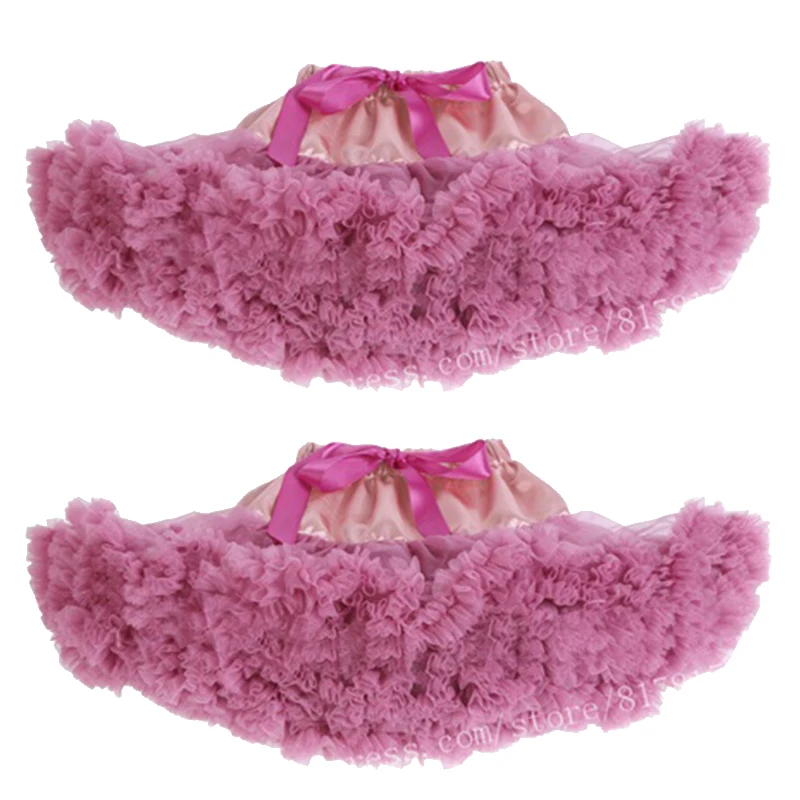 light rose pink2 2 предмета, модная юбка-пачка для малышей Юбка-американка для маленькой принцессы Пышная юбка для балета Детский костюм для вечеринок и выступлений, подарки для детей от 0 до 2 лет - Цвет: light rose pink2