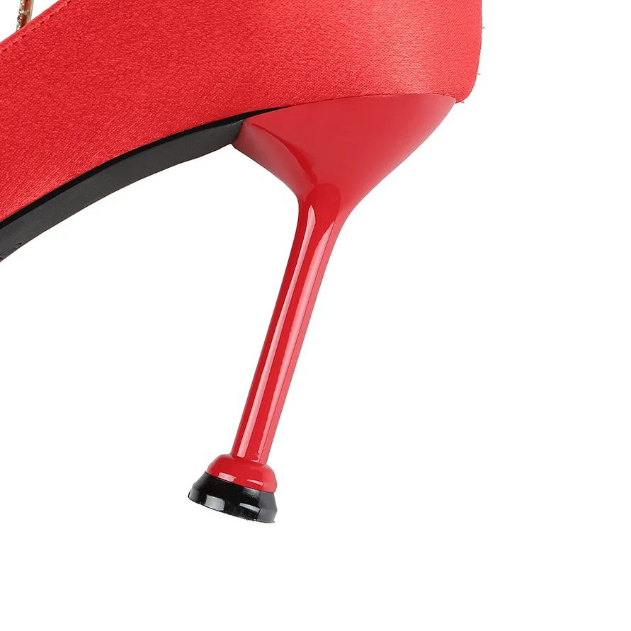 Новинка 2020 года женские туфли на высоком каблуке 9 5 см цвет оранжевый атласные