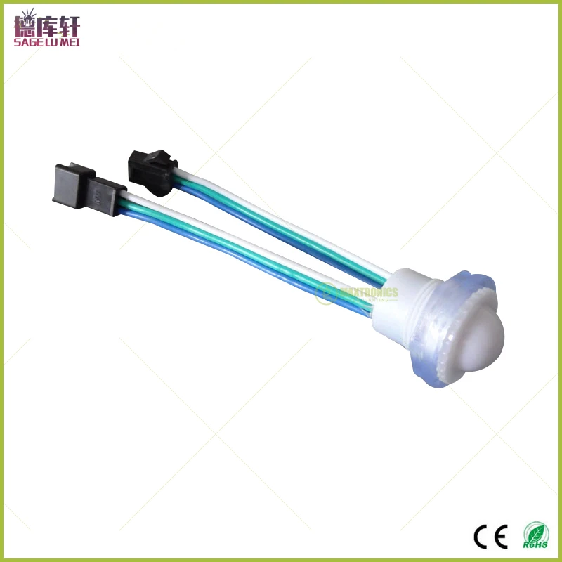 Прозрачная/молочная крышка WS2811 IC диаметром 16 мм DC5V 5050 RGB 1 Светодиодная Пиксельная