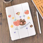 Чехол-накладка для iPad 10,2 7 8 Air 4 10,9 2020 Air 2 3 10.5, мягкий силиконовый чехол для iPad Pro 11, чехол 2020 с мультяшным медведем