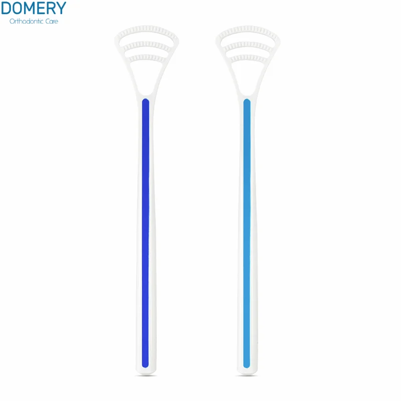 Двойной пластиковый скребок для языка горячая распродажа |