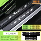 4 шт., светящиеся полосы для порога двери Peugeot