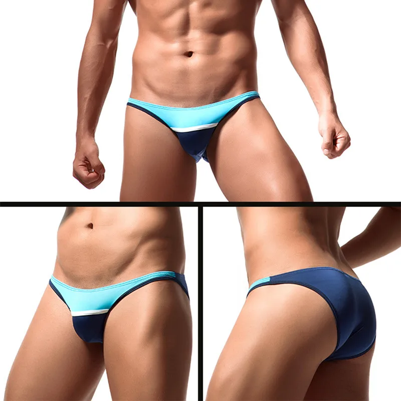 2019 мужские шелковые трусы с низкой талией летние нейлоновое нижнее белье