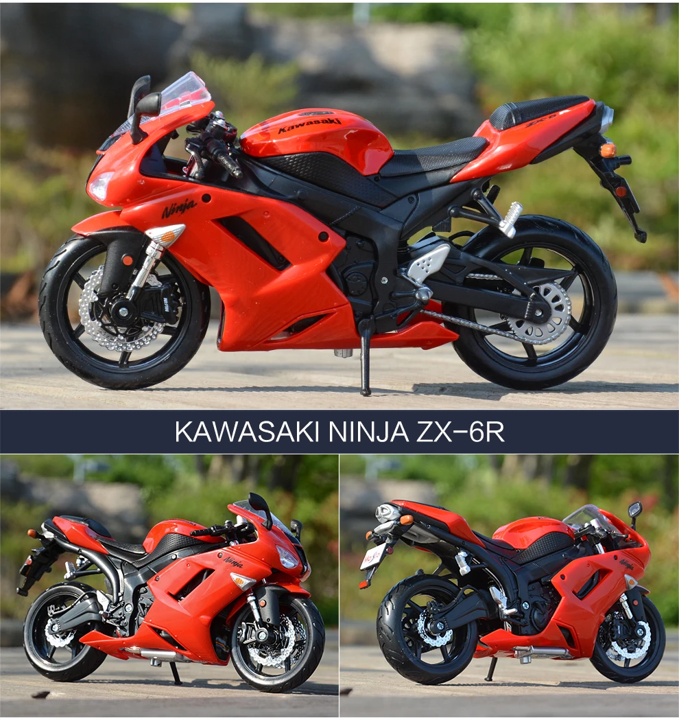 Maisto 1:12 Kawasaki Ninja Blue Синий литой под давлением модель мотоцикла из сплава игрушки