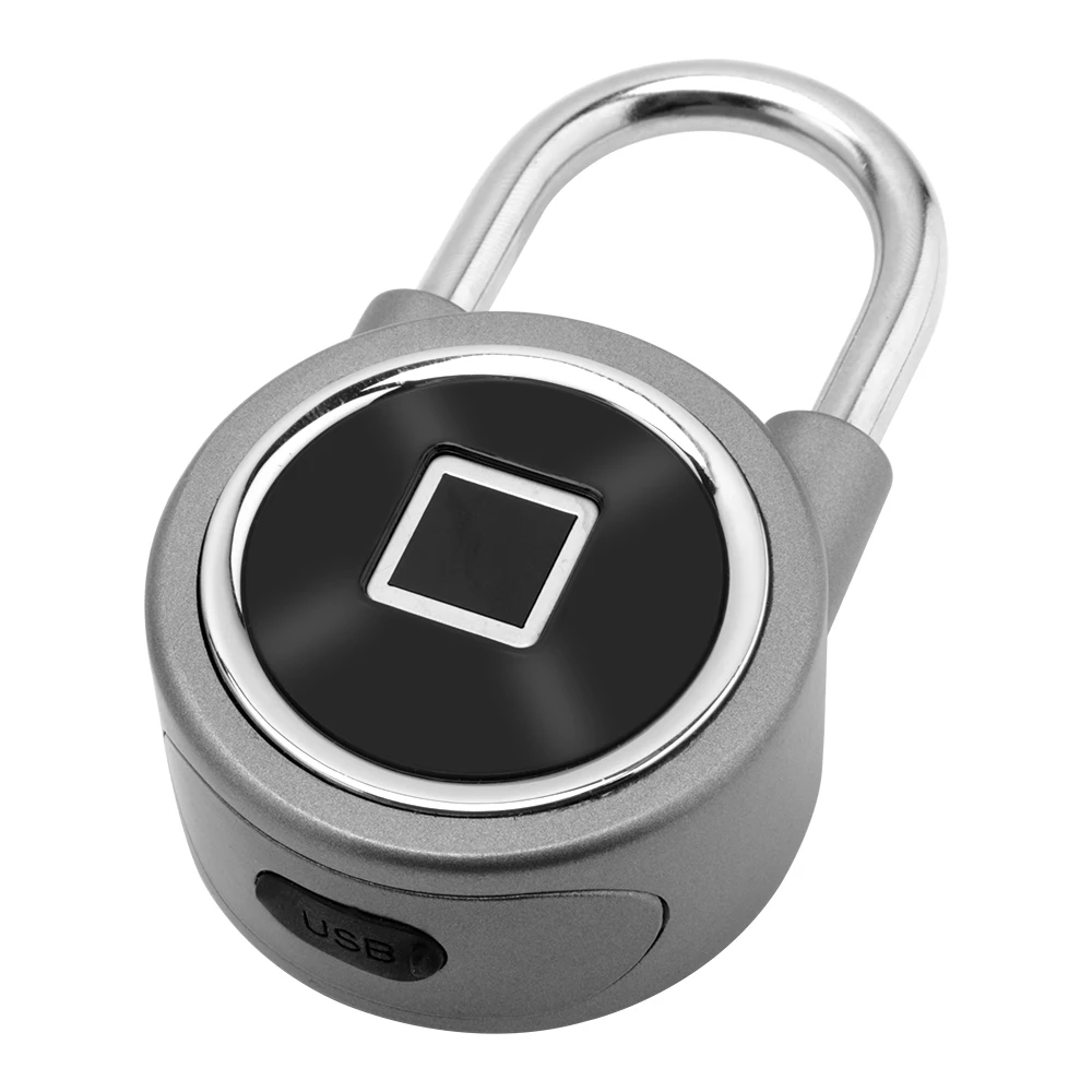 Смарт-замок без ключа, отпечаток пальца, Bluetooth, приложение, разблокировка, водонепроницаемый электронный дверной замок, USB Перезаряжаемый, Противоугонный замок безопасности