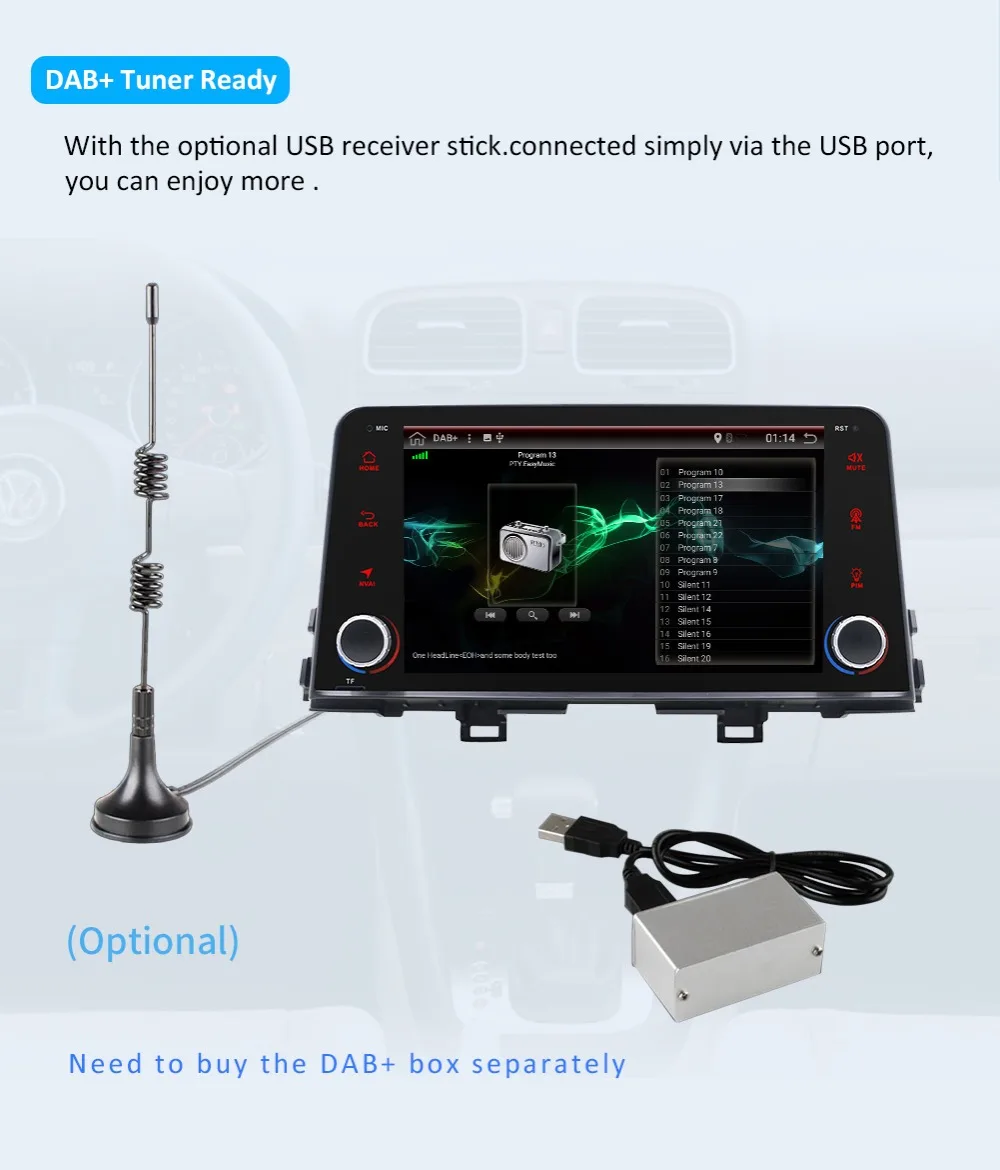 Bosion Android 9,0 Octa Core автомобильный DVD подгонка GPS KIA Picanto Morning Автомобильный плеер навигация GPS радио