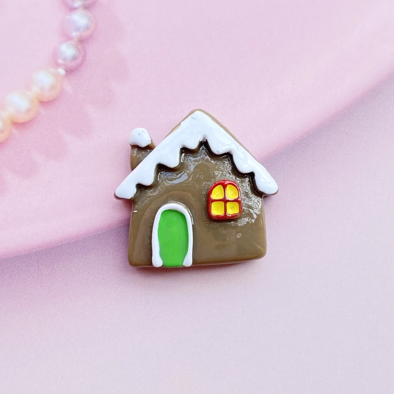 10/20 шт. Новая полимерная Милая Рождественская серия плоская спина кабошон для