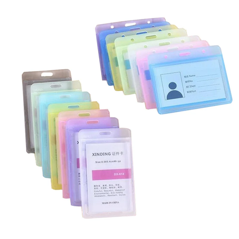1pcs Waterproof Transparent Card Holder Plastic Card Id Badge Holders Case To Protect Credit Cards Card Protector Cardholder