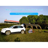 outdoor portable camper tail tent family self driving barbecue camping tent rain proof shade multi person tent