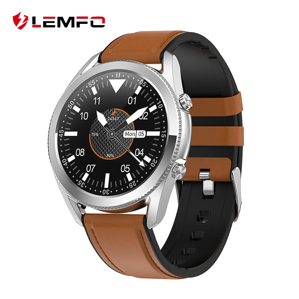 LEMFO G33 Смарт часы Для мужчин вызовов через Bluetooth монитор сердечного ритма
