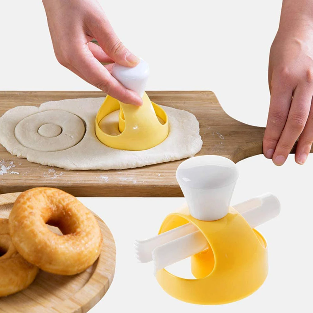 

Creative DIY Donut Mold Cake Decorating Tools Plastic Desserts Bread Cutter Maker Baking Supplies Kitchen Tools
