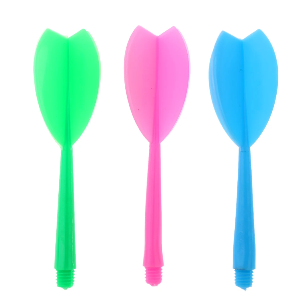 30 шт многоцветные прочные пластиковые дротики вала и Дротика комбо набор дартс