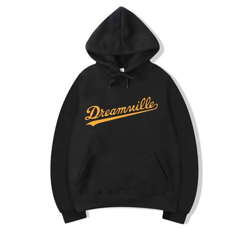 

2020 Hoodies Novos Homens Hip Hop DREAMVILLE J Cole Logotipo Com Capuz Carta Presa J Cole Com Capuz Inverno Hoodies do Velo Dos