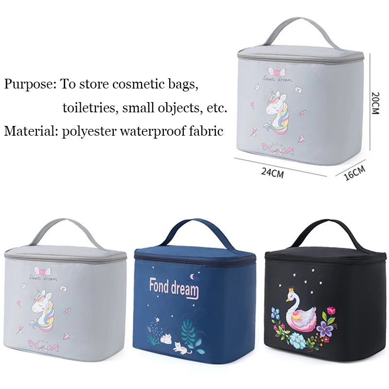 

Waterproof Cosmetic Cases Women Bag Large-Capacity Korean Of Foldable Handbag Portable Travel Storage Bag Toilet Bag Wash Pouch