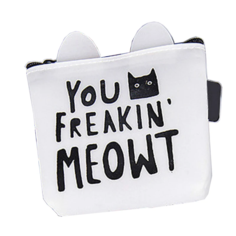 1 шт. кошельки для монет в виде кошки женские Мини из силикагеля девочек и детей