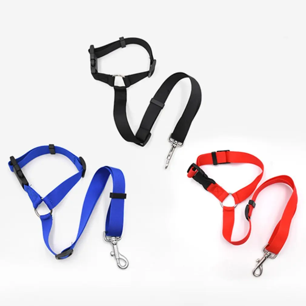 Ремень безопасности для собак и кошек регулируемый нейлоновый ремень на