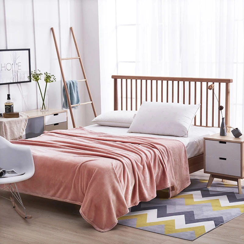 Винно-красное Флисовое одеяло из кораллового флиса мягкое утепленное фланелевое