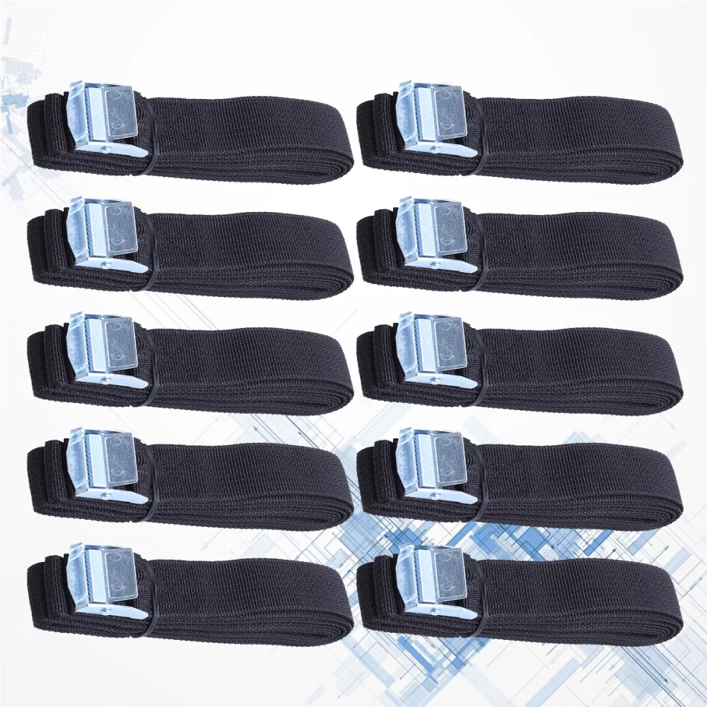 10 Pcs Lashing Straps with Steel Buckle Thick Nylon Quick Release for Cargo Tie Down Car Roof Rack Luggage Kayak | Автомобили и
