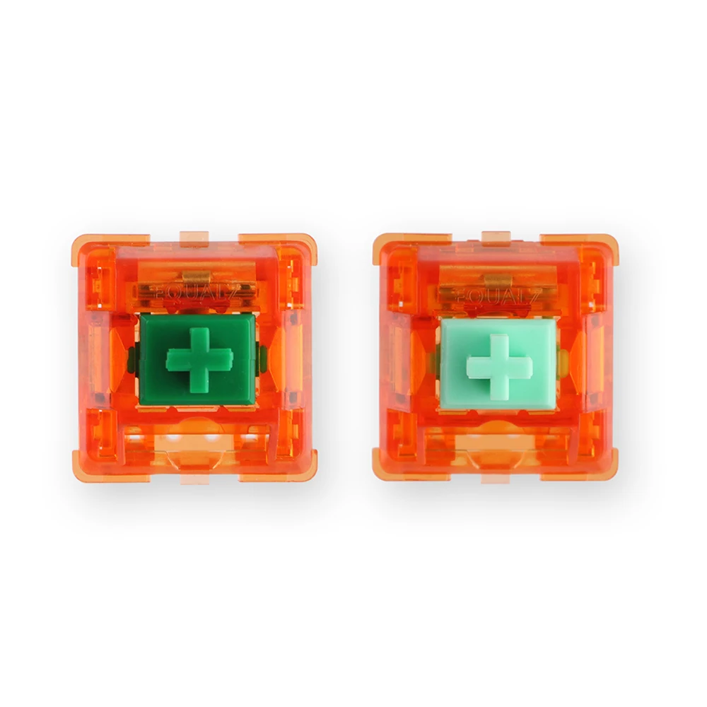 Equalz 5 Pin Orange 62g 67g Выключатели V2 для обслуживания DIY механической клавиатуры с полупрозрачным линейным переключателем.