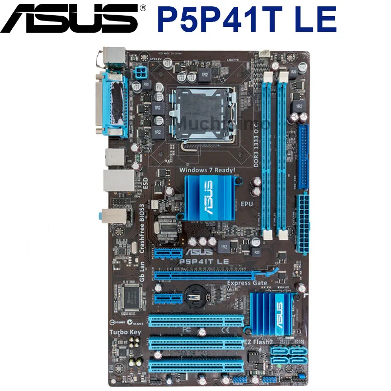 

ASUS P5P41T LE Motherboard LGA 775 Original 1333Mhz DDR3 8GB P5 P41T ATX USB2.0 PCI-E X16 Desktop Computer Mainboard Plate Used
