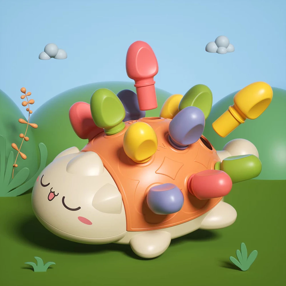 

Игрушка Монтессори для малышей, обучение мелкой моторике для детей, координация рук и глаз, борьба, вставленный еж, детские игрушки
