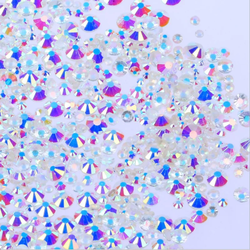 Белые Стразы для одежды кристально прозрачные супер яркие стеклянные стразы