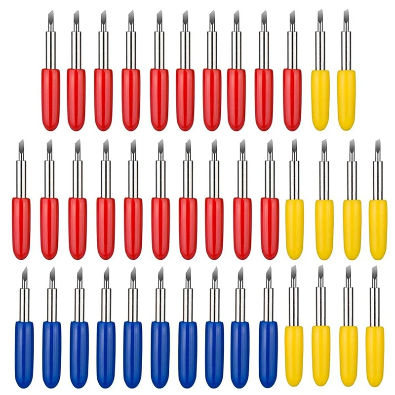 

40 шт., 30/45/60 градусов, режущий плоттер Roland, режущие лезвия из винила, режущие лезвия с надписью, сменные лезвия для Explore Air/Air 2