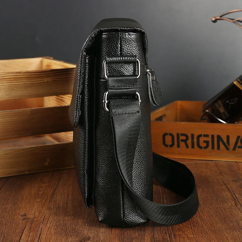 Сумка мужская из натуральной кожи саквояж кросс-боди мессенджер кожаный