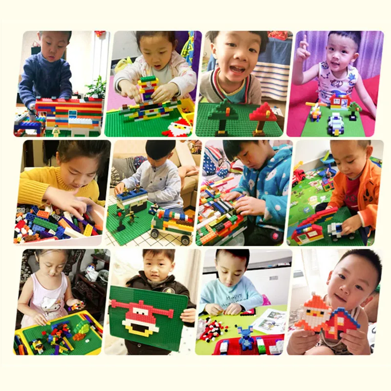 500/1000pcs Rainbow Building Blocks Compatible with Classic Block Bricks Figurine Accessory DIY Toys For Children | Игрушки и хобби
