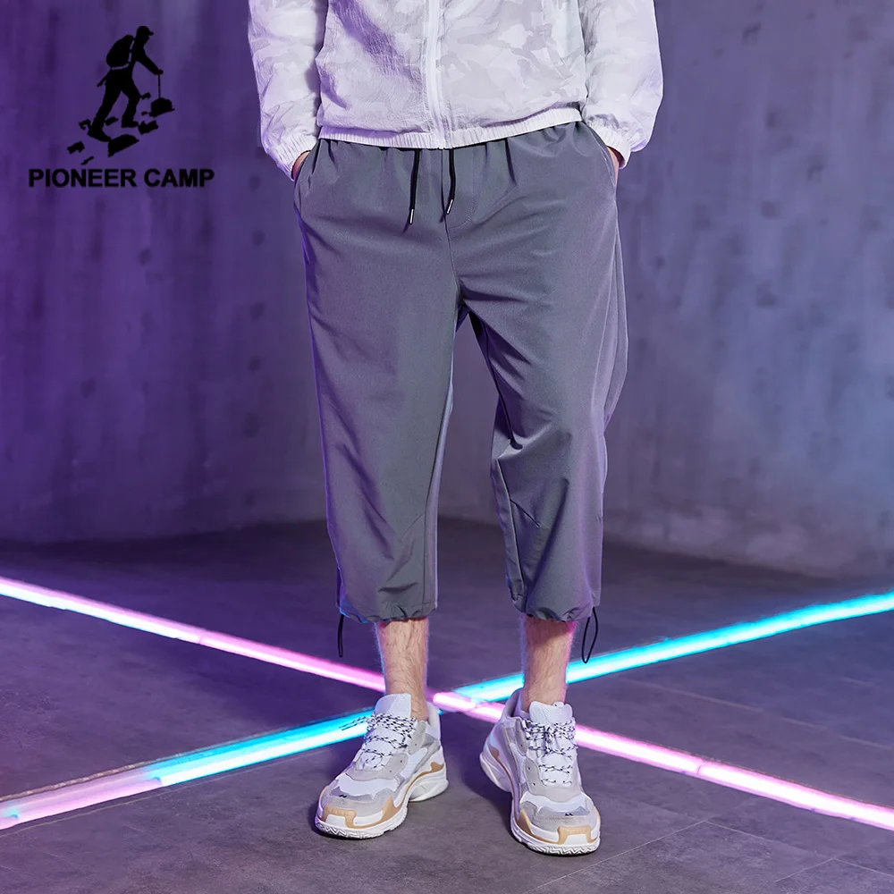 Мужские свободные прямые брюки Pioneer Camp тонкие повседневные укороченные с