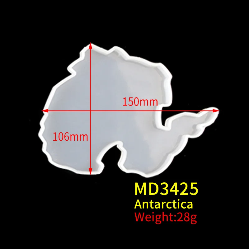 

World Map Silicone Mold DIY Seven Continents Crystal Epoxy Resin Coaster Mold Plaster Casting Concrete Molds Resin Art Supplies
