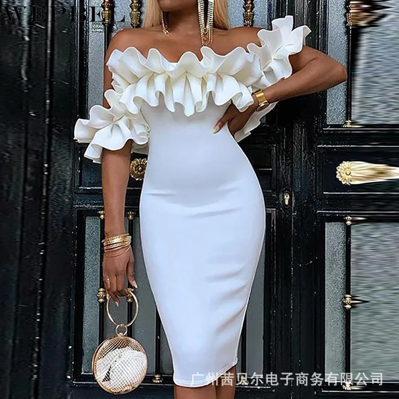 Женское элегантное облегающее платье WEPBEL женское сексуальное модное карандаш с