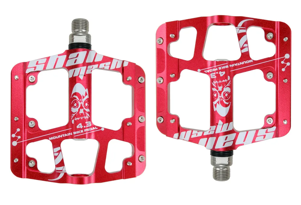 

High Strength Mountain Bike Pedal Sealed 3 Bearing CNC Aluminum Alloy Ultralight Mtb Bicycle Flat Design Non-Slip Pedals