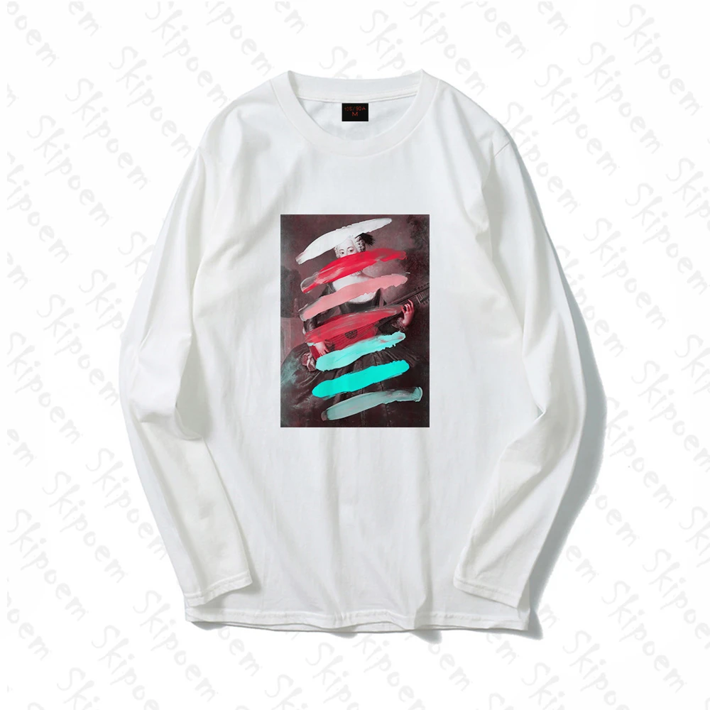 Женская Винтажная футболка в стиле ретро винтажная хлопковая с длинными