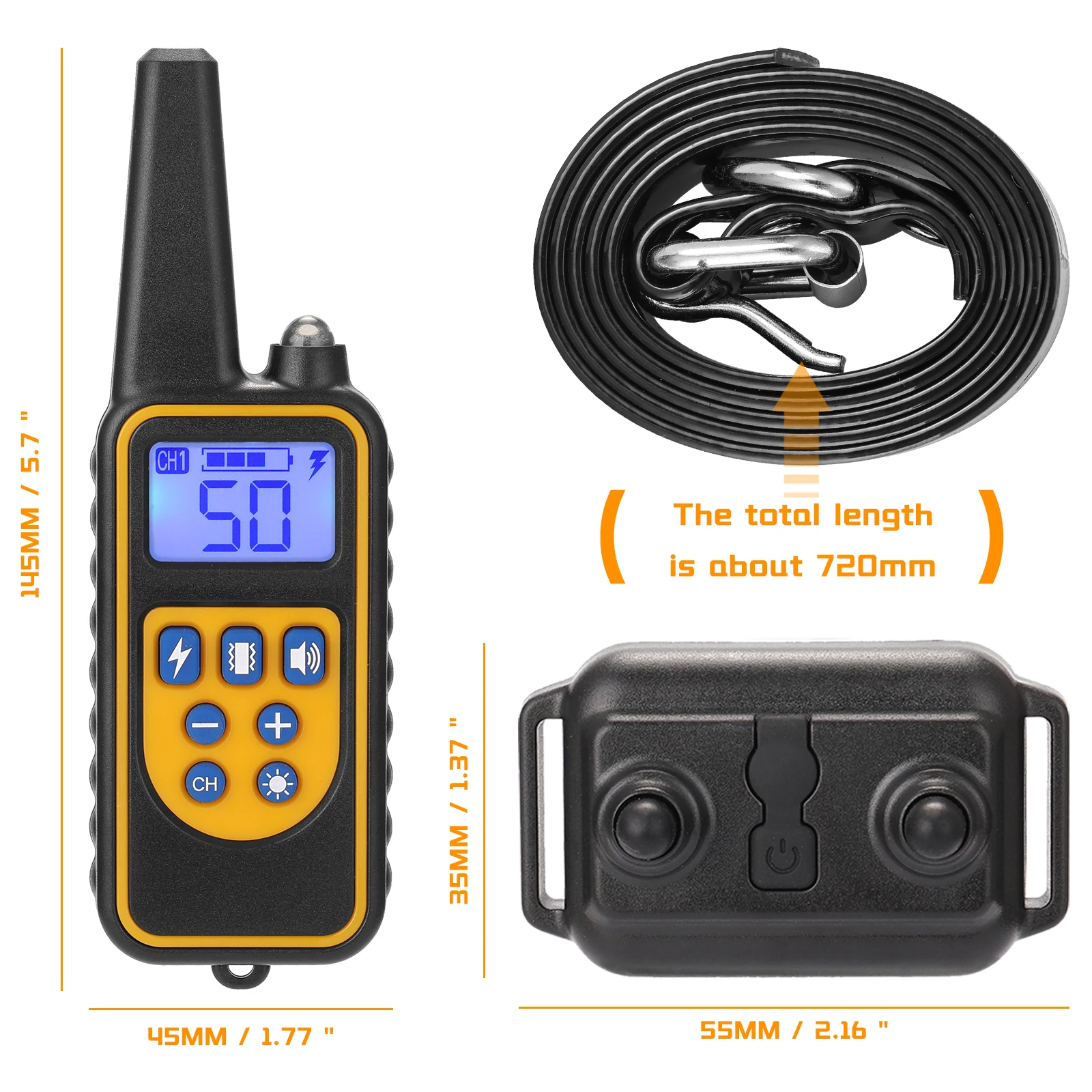 

800M Electric Dog Training Collar Pet Remote Control Dog Collar With Remote Control Electric Pet Dog Training Collar For Dog