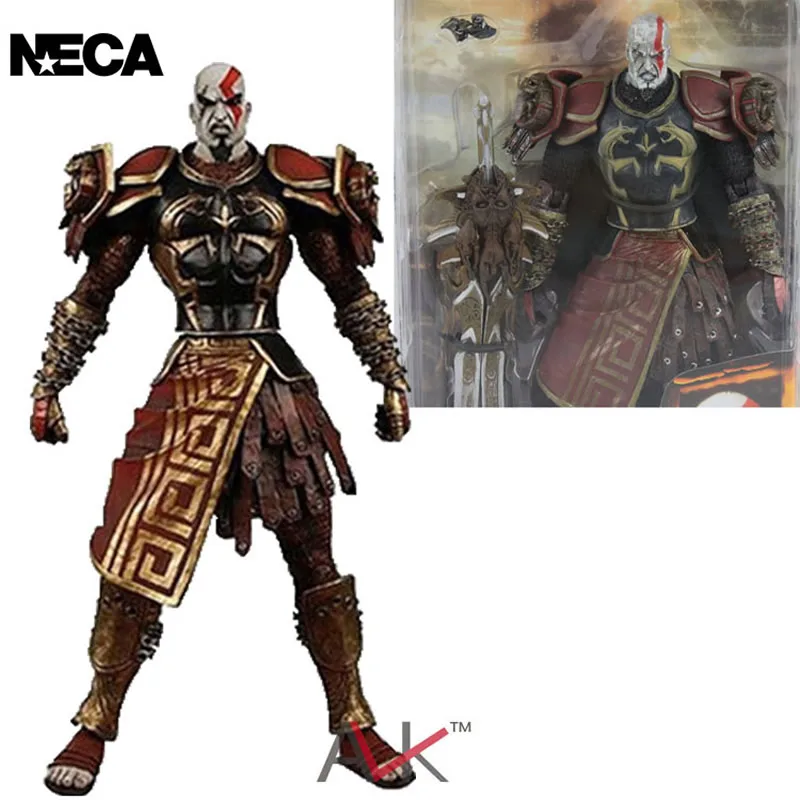 

Original NECA Action Figure God of War 2 Kratos Medusa Armor Open Mouth Version Movable 20cm Model Toy Story Christamas Gift