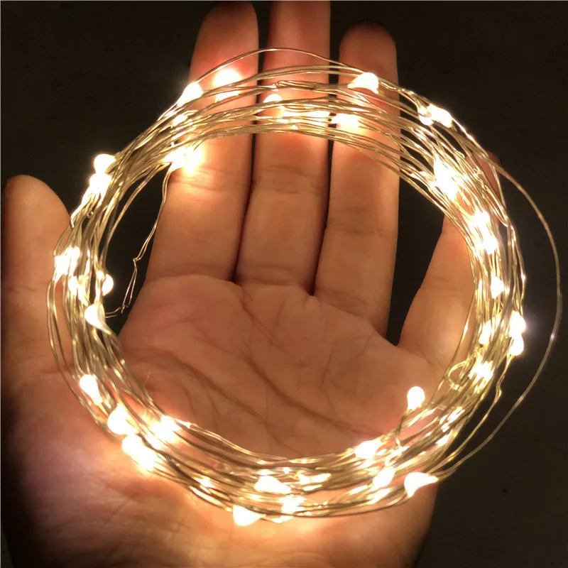 

Fairy Lights Copper Wire LED String Lights USB Warm White Light String Gift Box Bouquet Bedroom Decoration Light 3/5/10/20 M